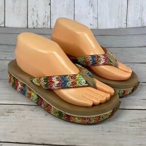 Very Volatile Womens Rainboom Wedge Sandals